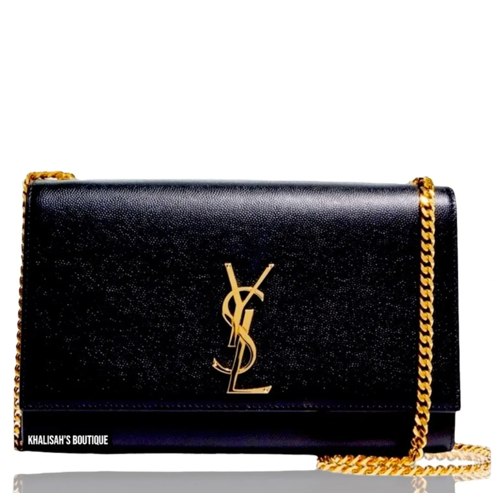 MSRP $2,600 YSL Saint Laurent Kate Grain de Poudre Shoulder/Crossbody - Picture 2 of 16